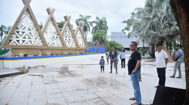 Wali Kota H A Rahman Tinjau Progres Revitalisasi Alun-Alun Serasuba, Pekerjaan Tahap 1 Rampung