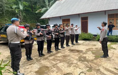 Polres Bima Laksanakan Pengamanan Ibadah Umat Kristiani di Pos PAM Mbawa